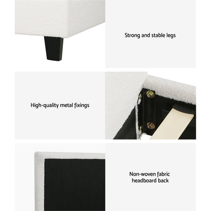 NEO Bed Frame Double Size Boucle