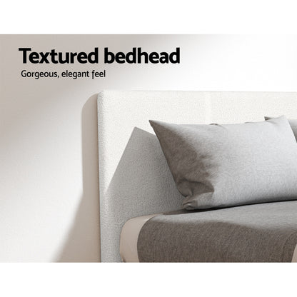NEO Bed Frame King Single Size Boucle
