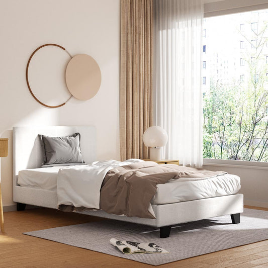 NEO Bed Frame King Single Size Boucle