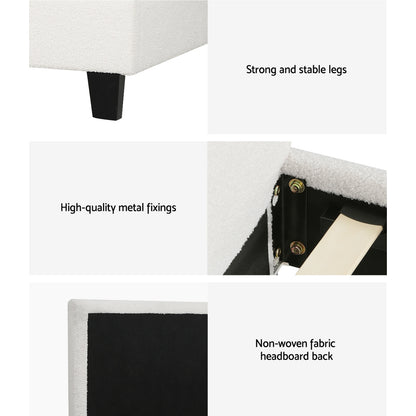 NEO Bed Frame Queen Size Boucle