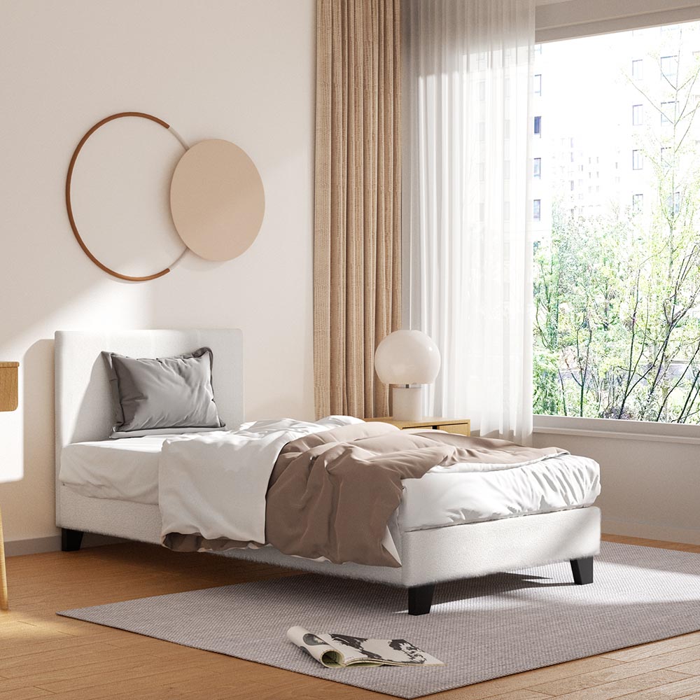 NEO Bed Frame Single Size Boucle