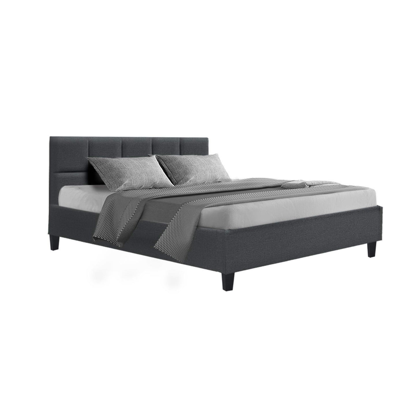 TINO Bed Frame Double Size Charcoal