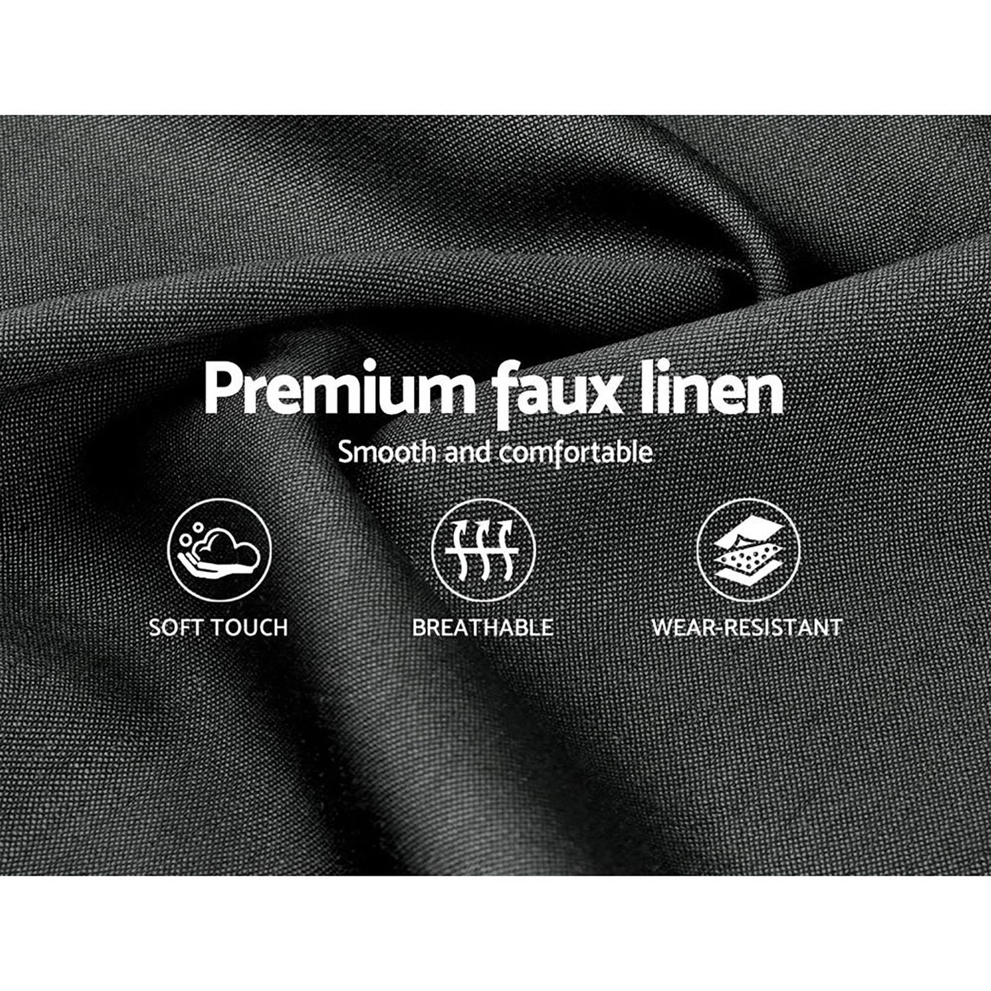 TINO Bed Frame Double Size Charcoal