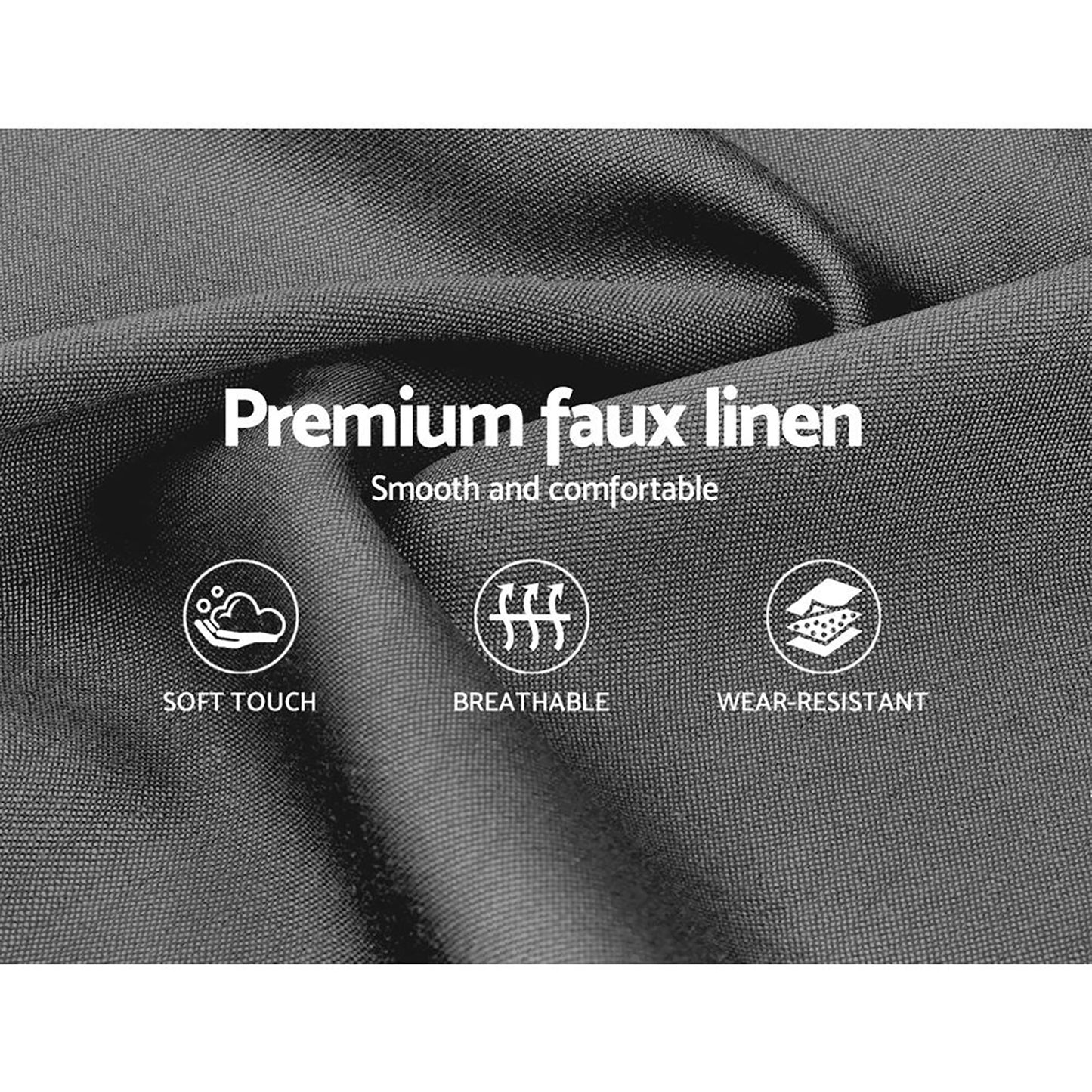 TINO Bed Frame Queen Size Grey