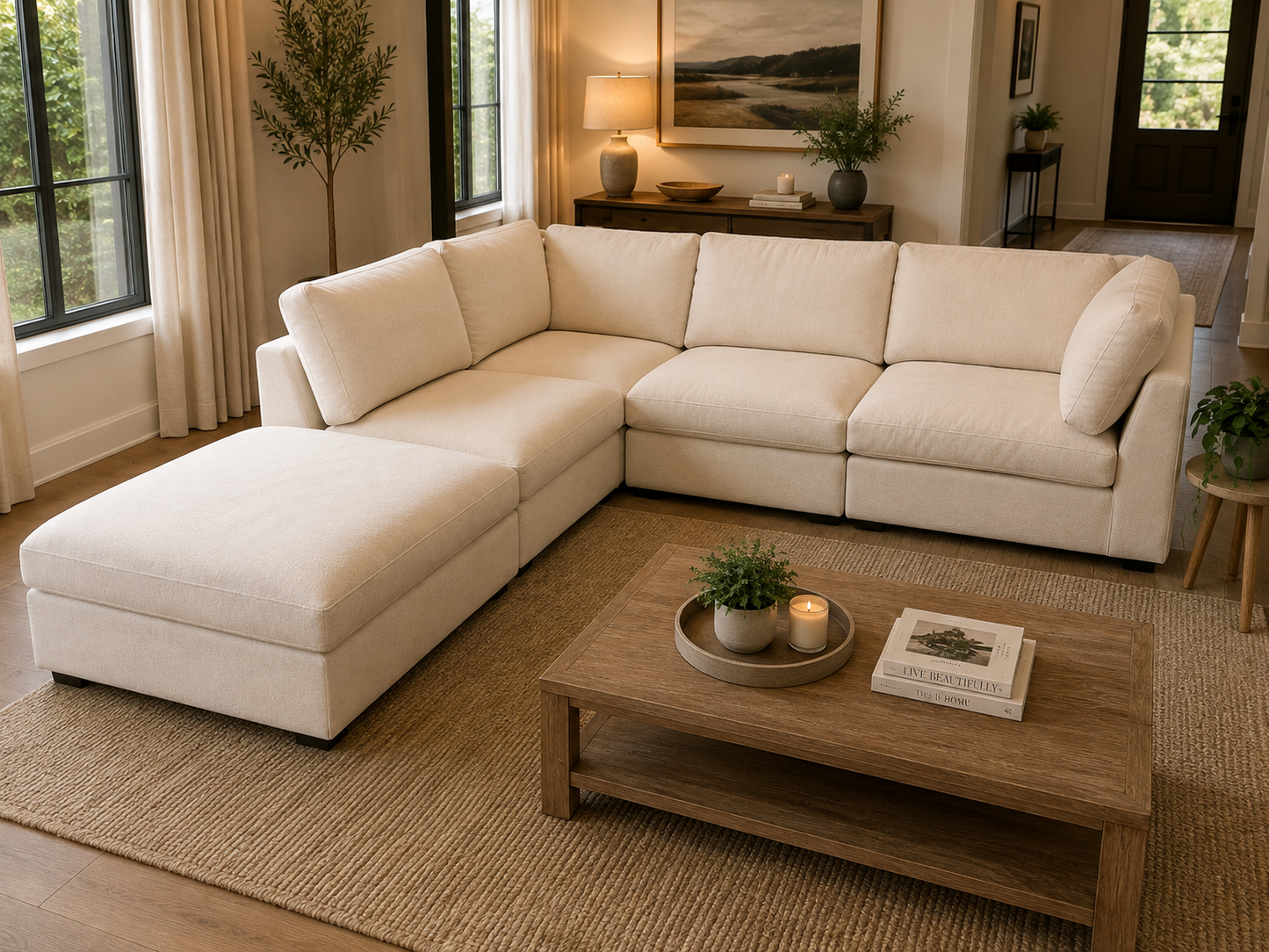 Brand New Cream Wonda Modular Sofa – Limited Stock ✨