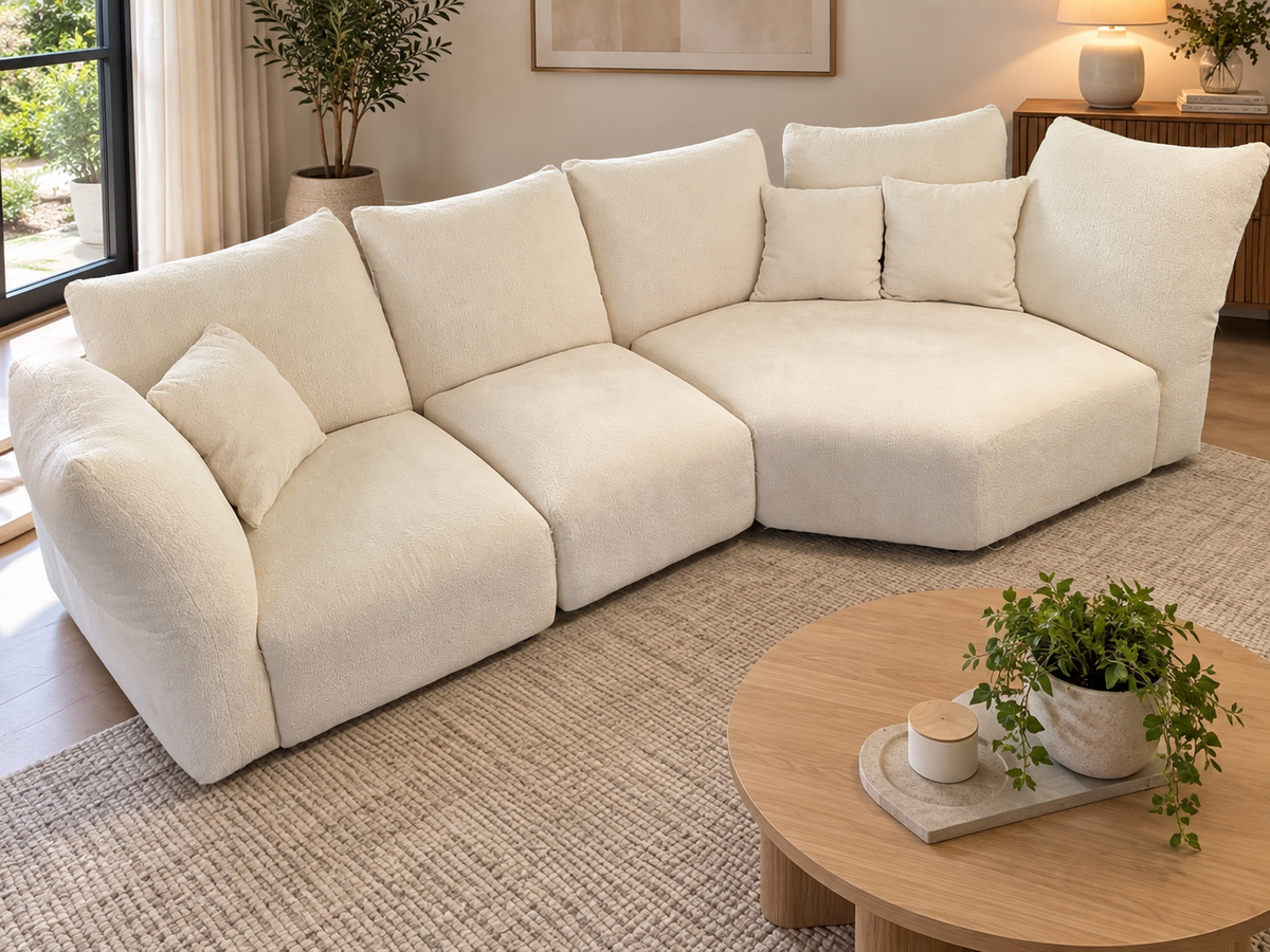Maison Blanc Modular Sofa | Adjustable Seating | Sydney Wide Delivery | Pre Owned