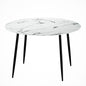 Dining Table Round Marble Effect 110CM