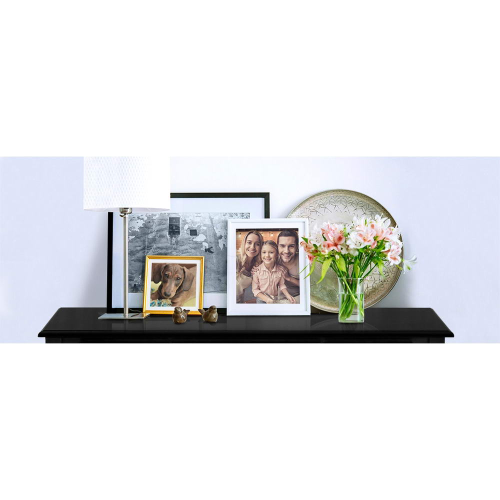 Black Hamptons Console Table 3 Drawers