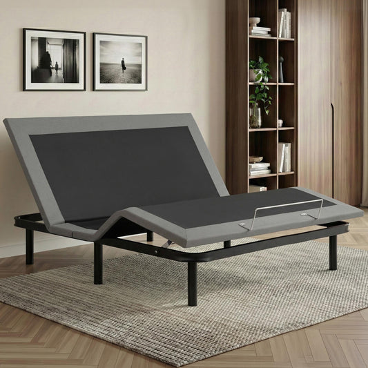 Adjustable Bed Frame King Size Electric Bed Base Wireless Remote Control Zero Gravity Power Bed Foundation