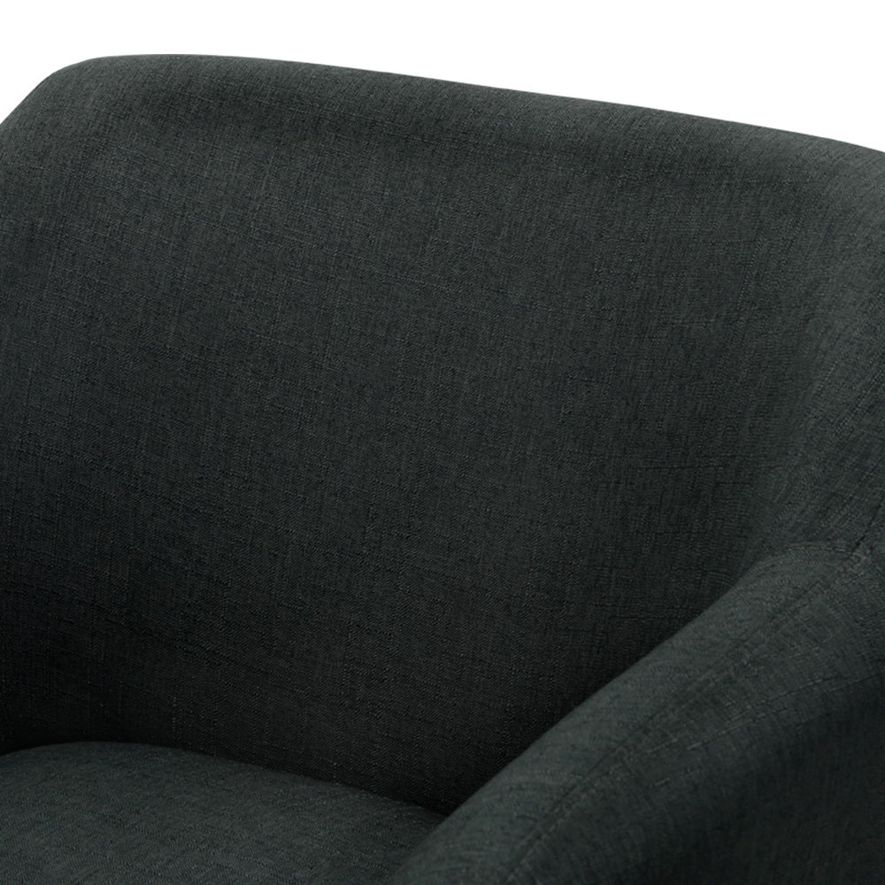 Armchair Tub Chair Charcoal Aston