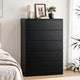 6 Chest of Drawers Tallboy PEPE Black