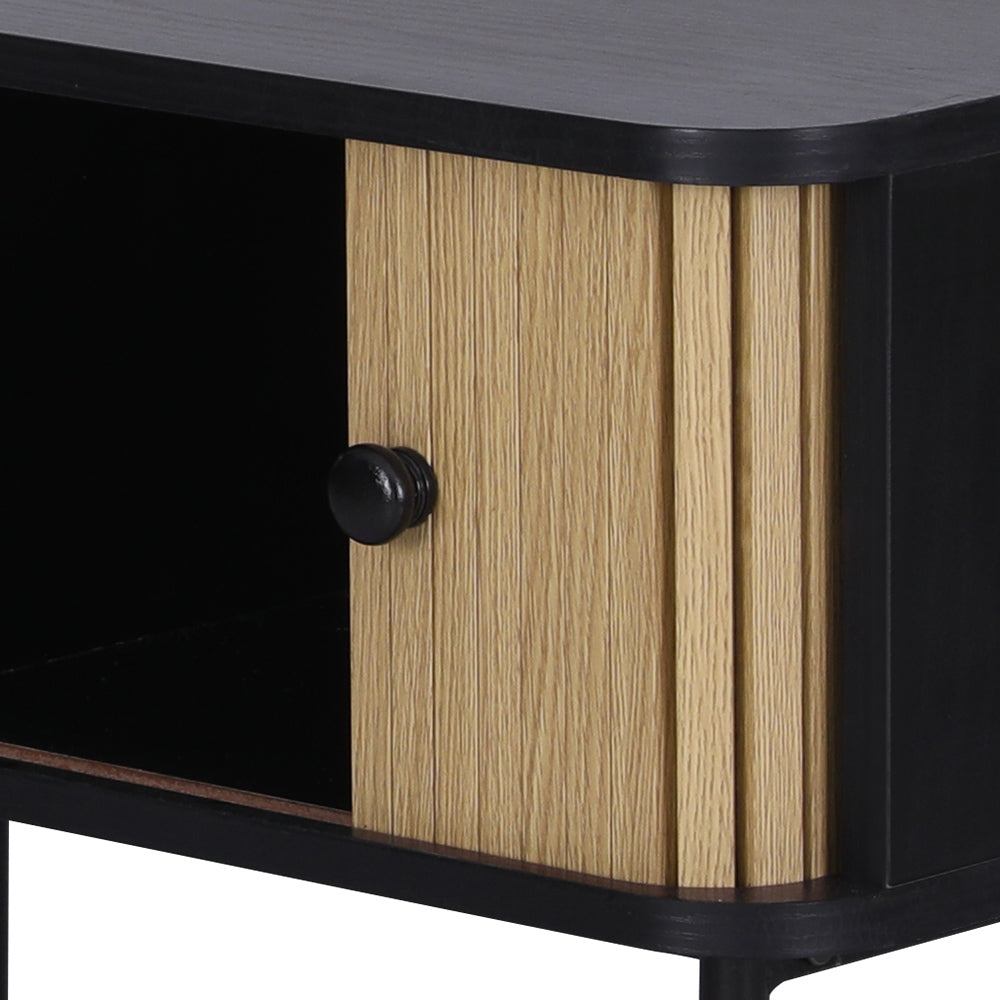 Boris Coffee Table Sliding Drawer Door Black