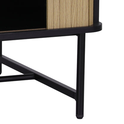 Boris Coffee Table Sliding Drawer Door Black