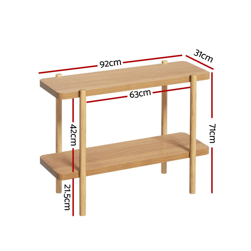 Sera Console Table 92CM 2-tier Pine