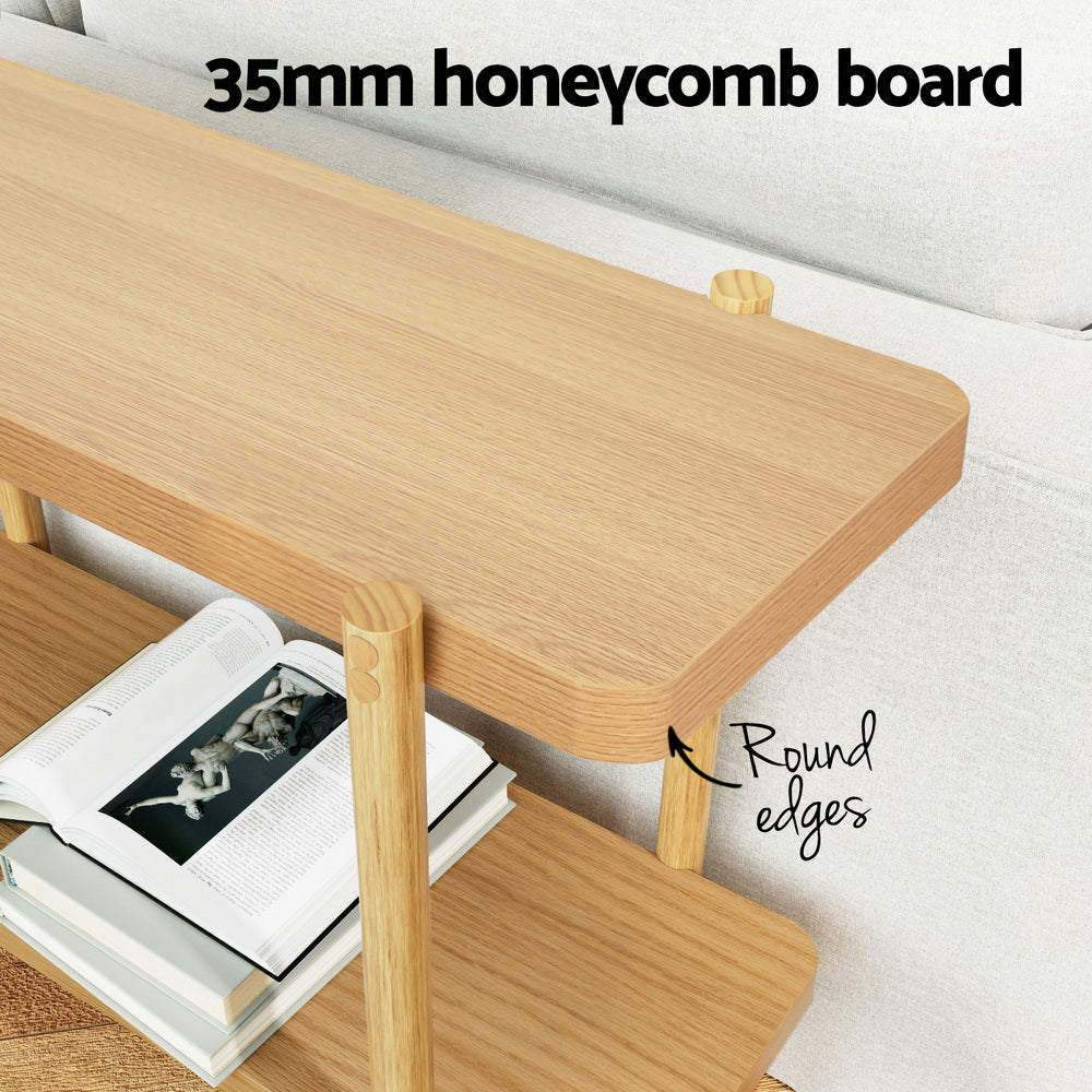 Sera Console Table 92CM 2-tier Pine