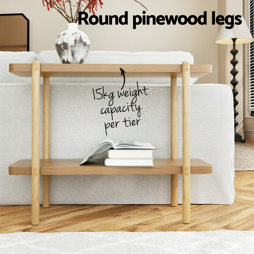 Sera Console Table 92CM 2-tier Pine