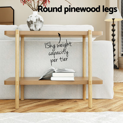 Sera Console Table 92CM 2-tier Pine