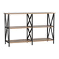 Xiah Console Table 120CM 3-tier Walnut