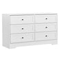 Artiss 6 Chest of Drawers - LEIF White