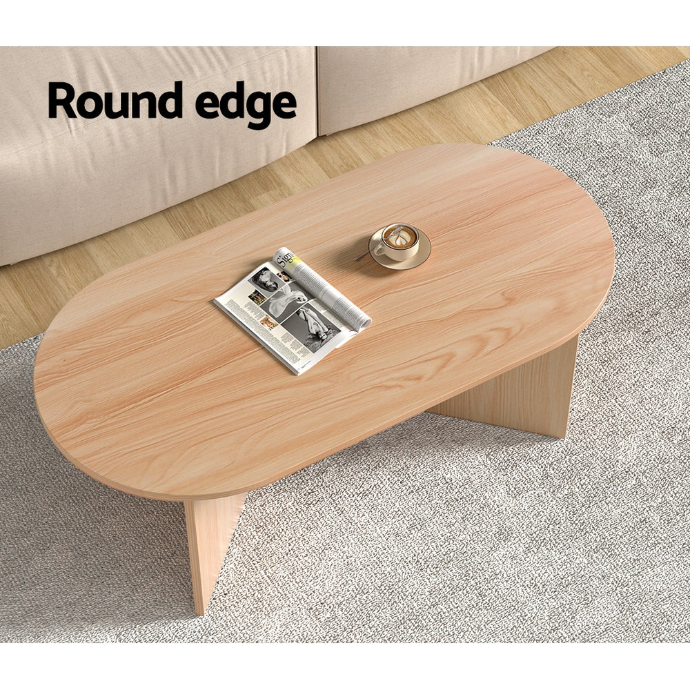 Alva Coffee Table Oval 110CM Pine