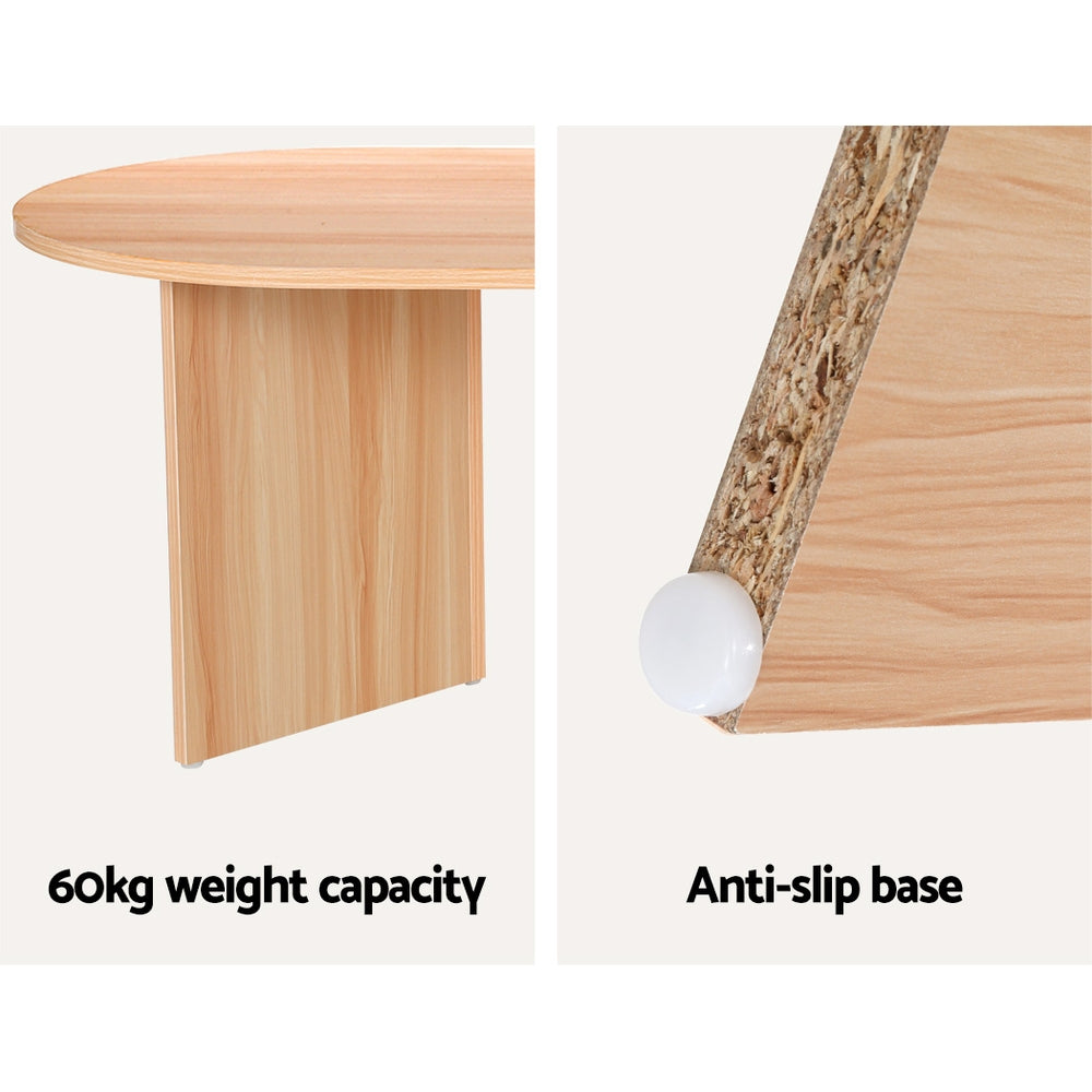 Alva Coffee Table Oval 110CM Pine