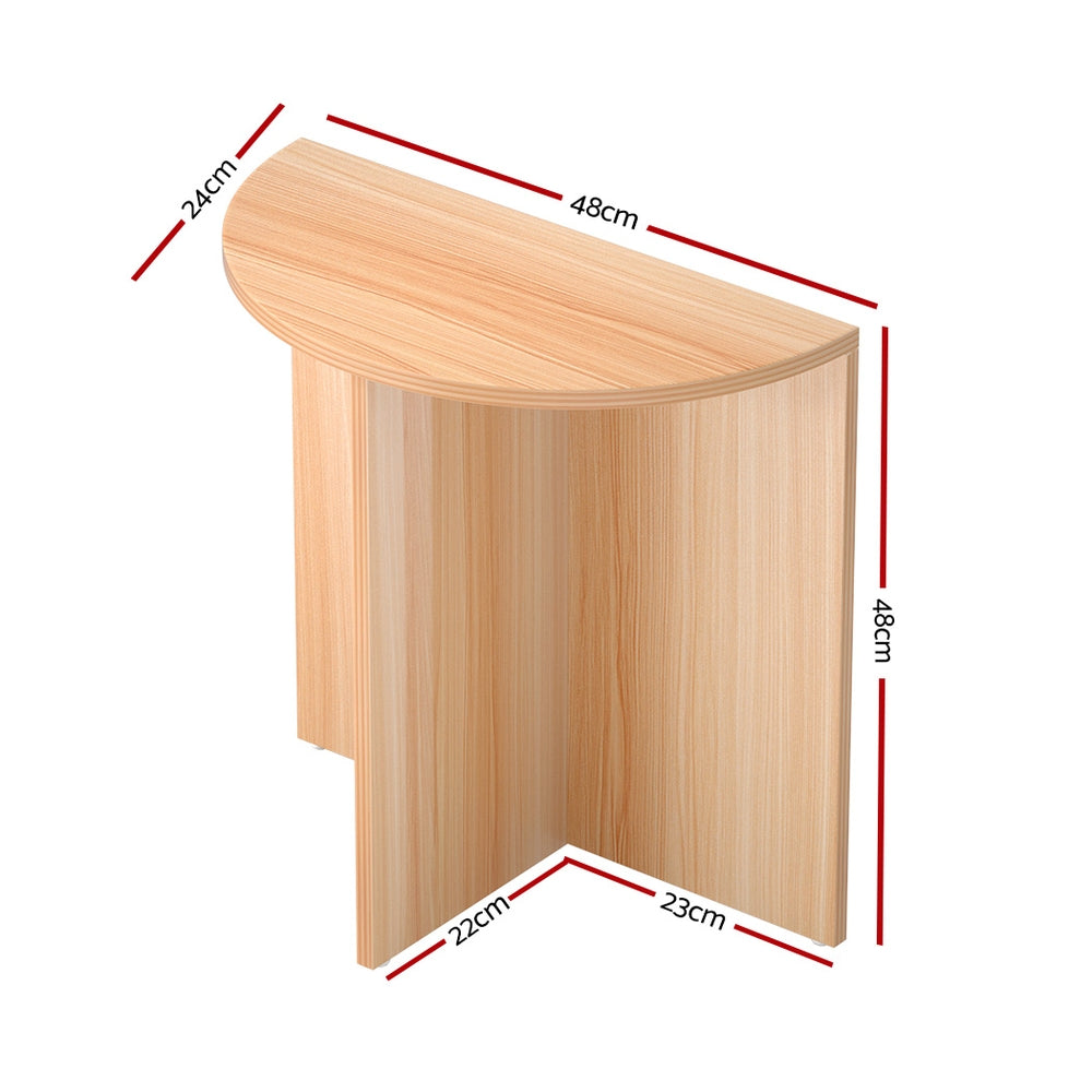 Elva Coffee Table Semi-circle 48CM Pine