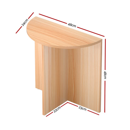 Elva Coffee Table Semi-circle 48CM Pine