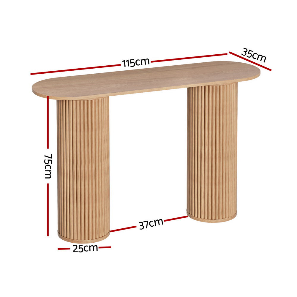 Blake Console Table Oval 115CM Pine