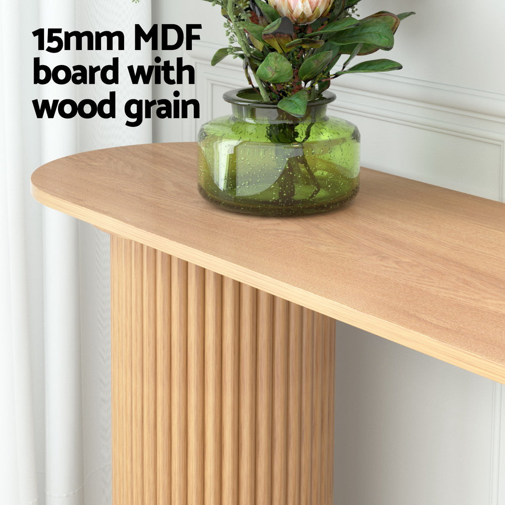 Blake Console Table Oval 115CM Pine