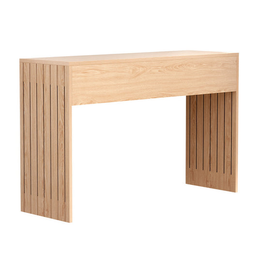 Pine Console Table Hallway Fluted 120CM