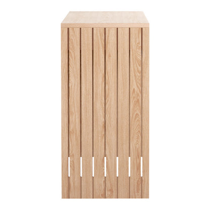 Pine Console Table Hallway Fluted 120CM
