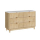 6 Chest of Drawers Dresser Table Pine