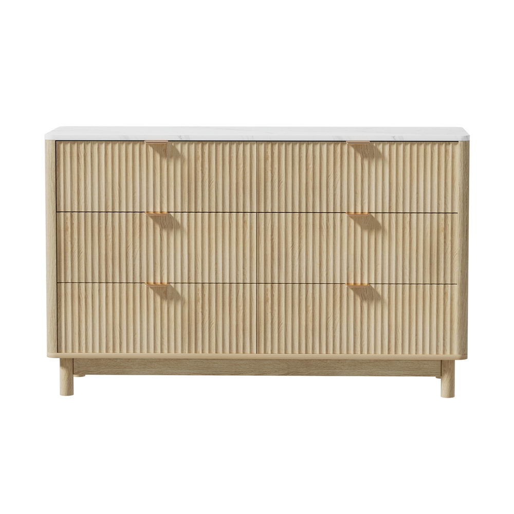 Artiss 6 Chest of Drawers Dresser Table Pine