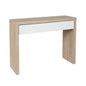 Pine Console Table Storage Drawer Jory White