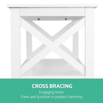 Polly Console Table 3-tier White