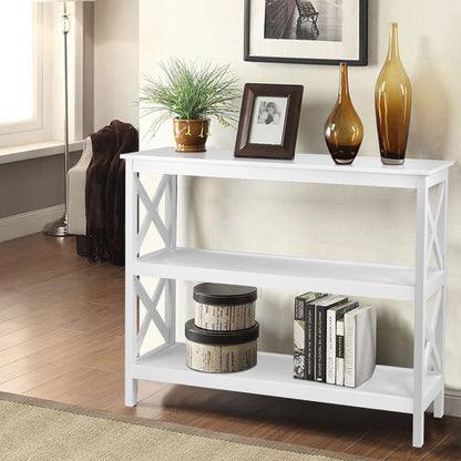 Polly Console Table 3-tier White