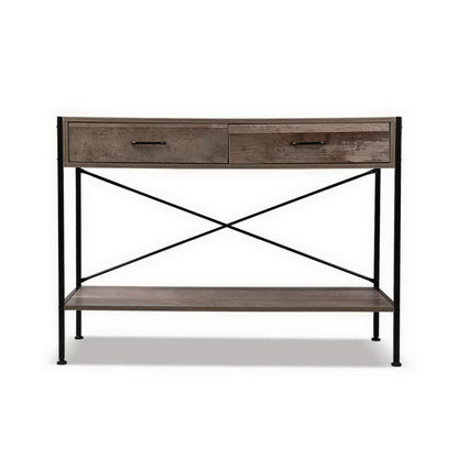 Walnut Marconi Console Table 2 Drawers
