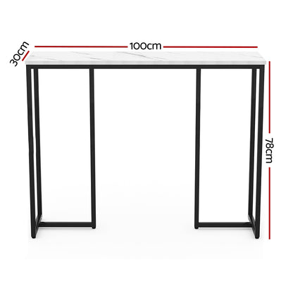 Frenisha Console Table Marble Effect