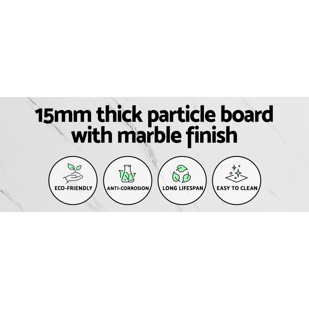Frenisha Console Table Marble Effect
