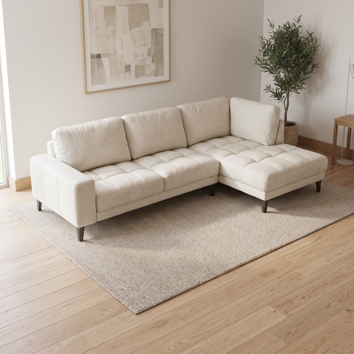 The Milan" L-Shape Sofa with Slider Back | Brand New | Sydney Wide Delivery
