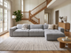 Plush Charcoal Grey L-Shape Sofa | Sydney Wide Delivery | Pre Owned