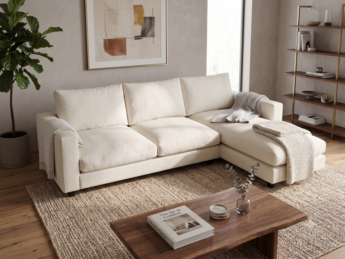 Australian Made Warwick Fabric L-Shape Sofa | Pre-Owned | Sydney Wide Delivery
