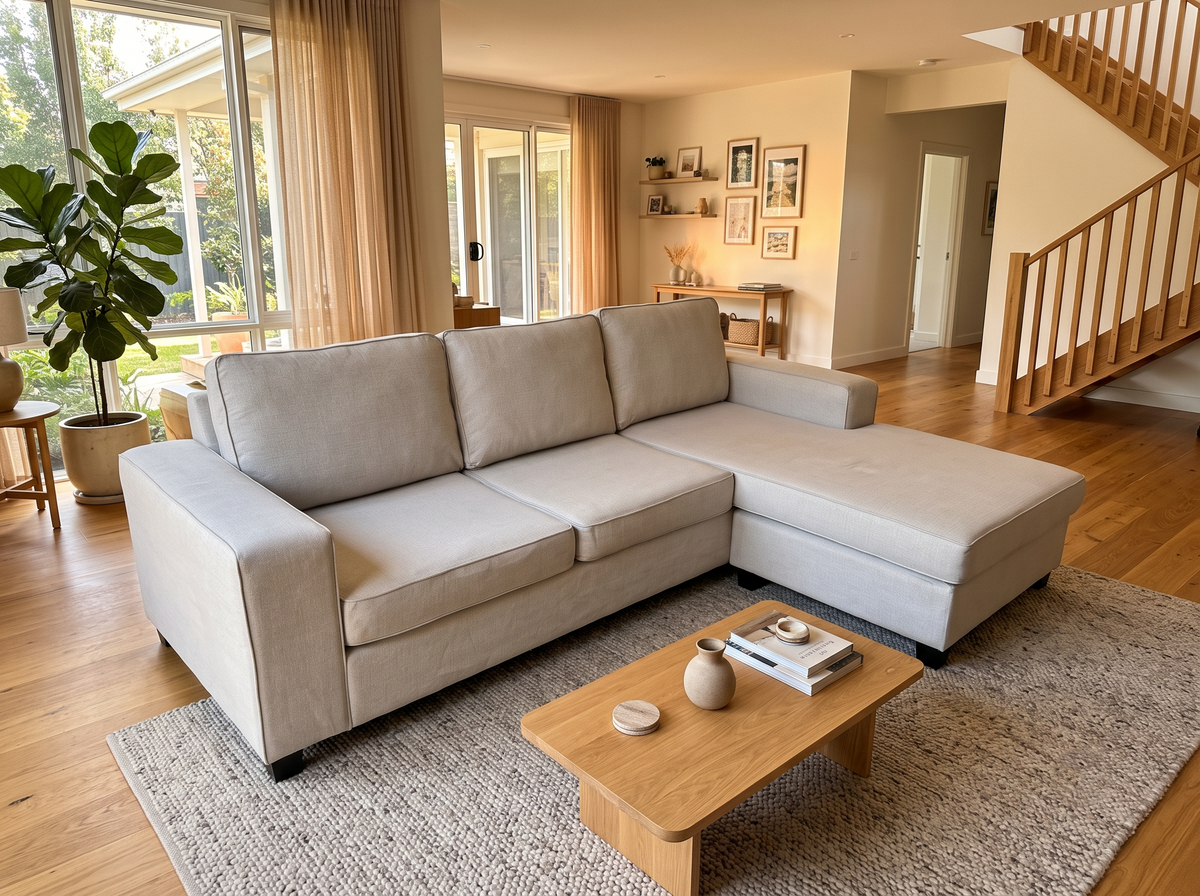 L-Shape Reversible Chaise Sofa | Sydney Wide Delivery | Pre Owned