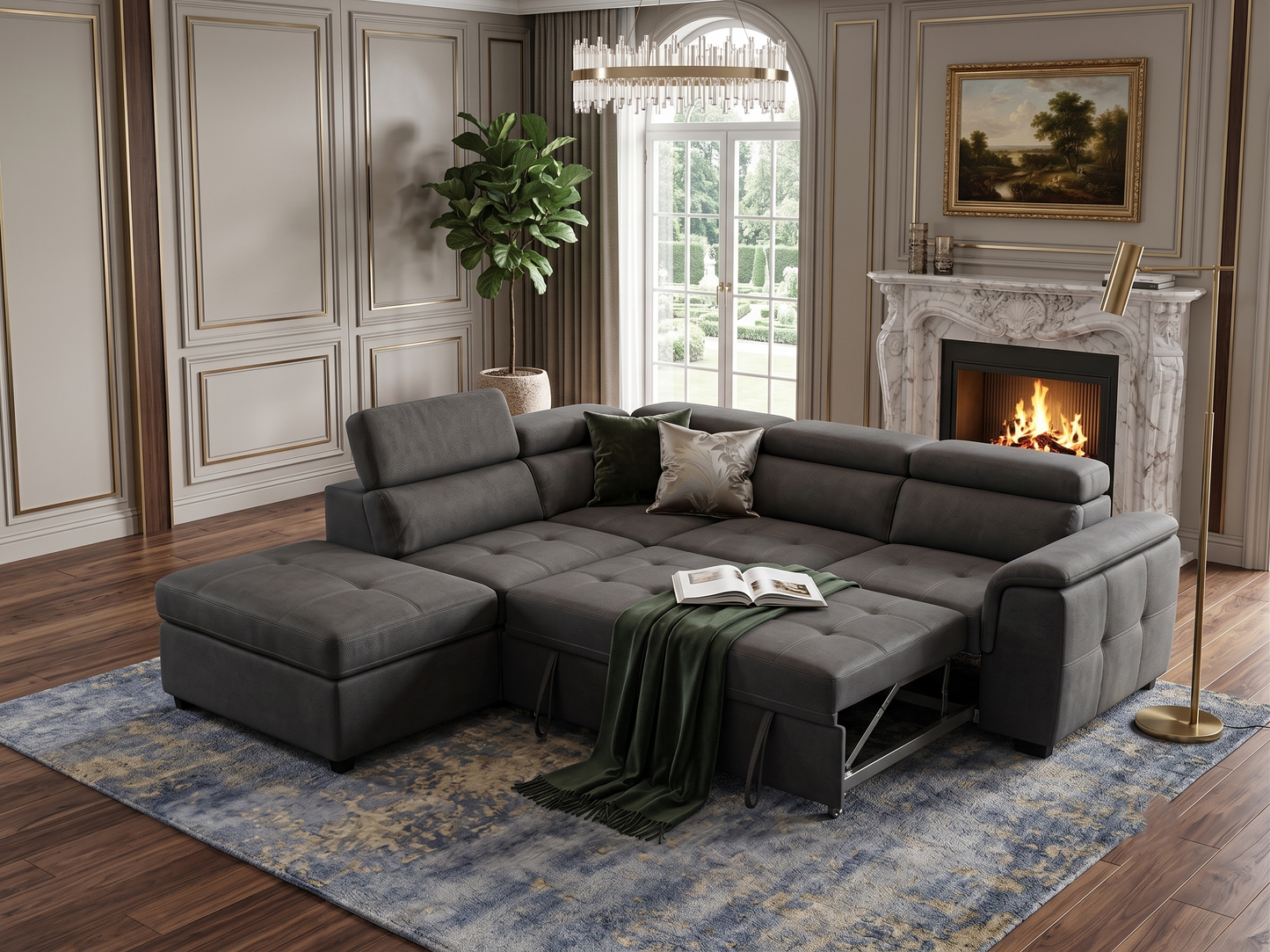 Brand New Brighton L-Shape Sofa Bed with Storage Ottoman | Sydney Wide Delivery – Limited Stock ✨