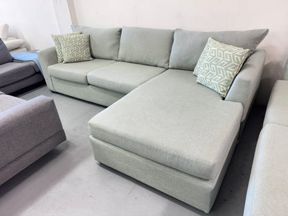 Harvey Norman Sea Green Reversible L-Shape Sofa | Pre-Owned | Steam Cleaned | Sydney Wide Delivery
