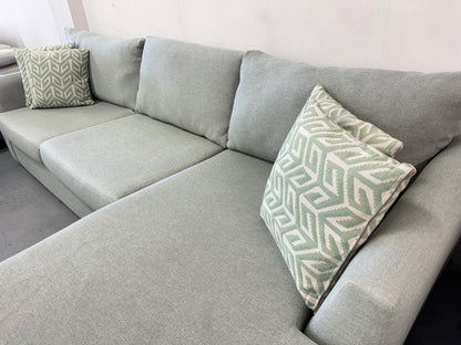 Harvey Norman Sea Green Reversible L-Shape Sofa | Pre-Owned | Steam Cleaned | Sydney Wide Delivery