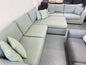 Harvey Norman Sea Green Reversible L-Shape Sofa | Pre-Owned | Steam Cleaned | Sydney Wide Delivery
