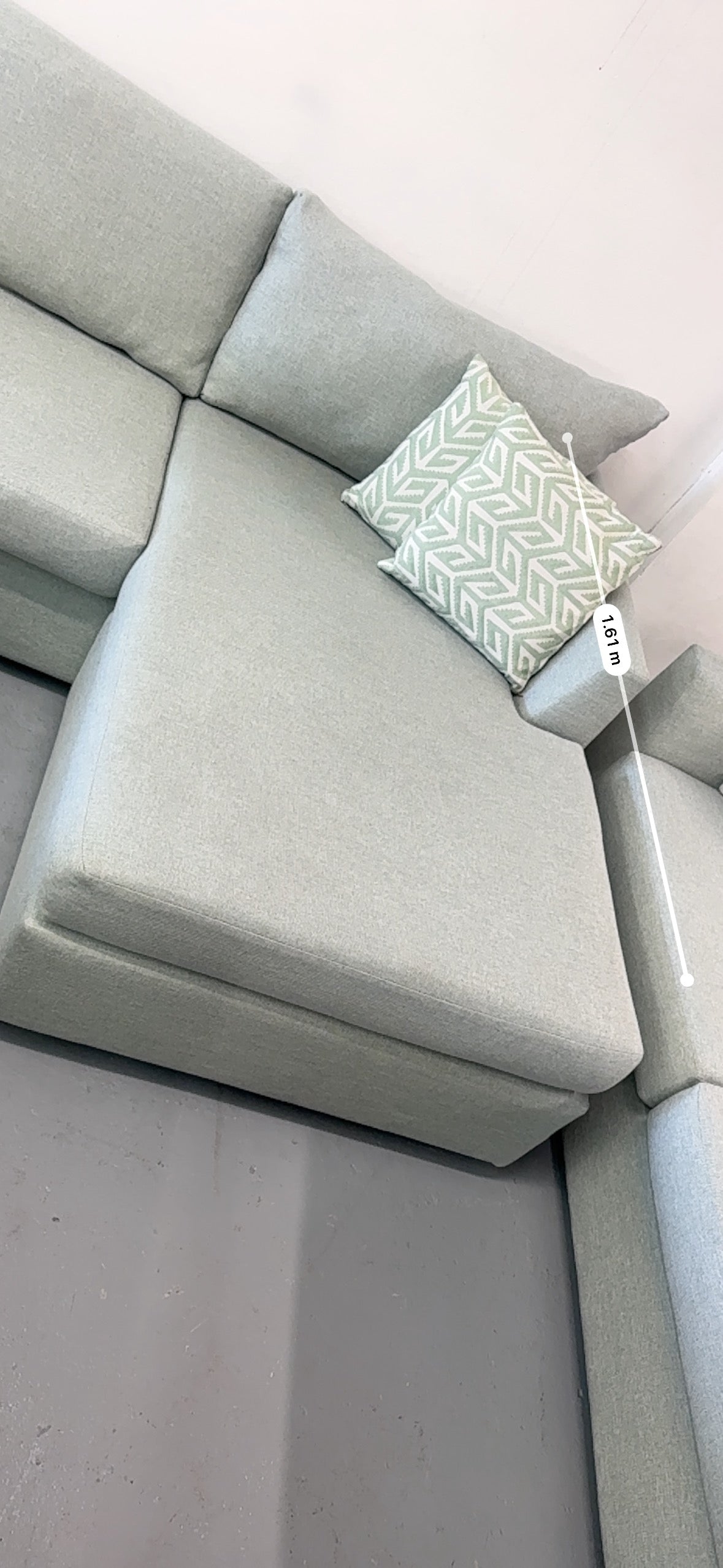 Harvey Norman Sea Green Reversible L-Shape Sofa | Pre-Owned | Steam Cleaned | Sydney Wide Delivery