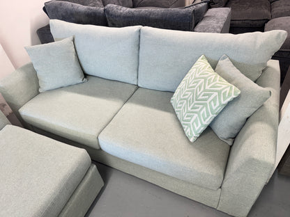 Harvey Norman Sea Green Reversible L-Shape Sofa | Pre-Owned | Steam Cleaned | Sydney Wide Delivery