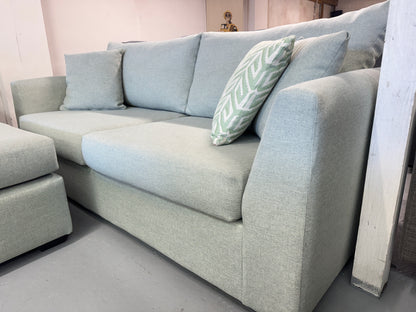 Harvey Norman Sea Green Reversible L-Shape Sofa | Pre-Owned | Steam Cleaned | Sydney Wide Delivery